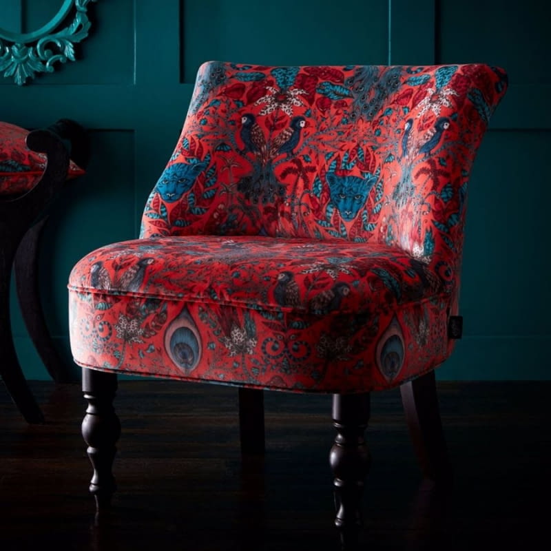 Welur Clarke and Clarke, Amazon Velvet Red F1206/01 Welur Clarke and Clarke, Amazon Velvet Red F1206/01
