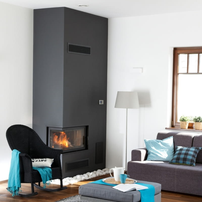 Wkład kominkowy Zibi - czarny Termotec Wkład kominkowy Zibi - czarny Termotec