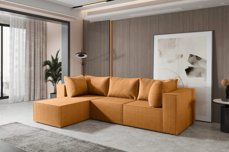 Sofa modułowa w tkaninie Poso sztruks Sofa modułowa w tkaninie Poso sztruks