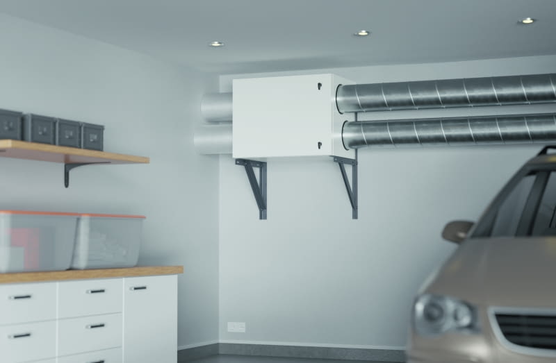 Miejsce montażu rekuperatora określone jest w projekcie – może to być np. ocieplone poddasze, pomieszczenie techniczne lub garaż – i nie można go dowolnie zmieniać Miejsce montażu rekuperatora określone jest w projekcie – może to być np. ocieplone poddasze, pomieszczenie techniczne lub garaż – i nie można go dowolnie zmieniać