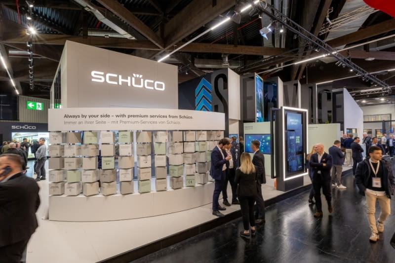 Stoisko Schüco na targach Fensterbau Frontale 2026 w Norymberdze Stoisko Schüco na targach Fensterbau Frontale 2026 w Norymberdze