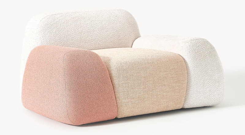 Fotel Wolke, edycja Fuorisalone, tkanina, 138 x 105 cm, wys. 65 cm, 4949 zł, westwing.pl Fotel Wolke, edycja Fuorisalone, tkanina, 138 x 105 cm, wys. 65 cm, 4949 zł, westwing.pl