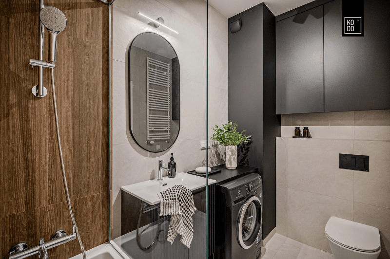 Nowoczesne mieszkanie pełne mocnych akcentów