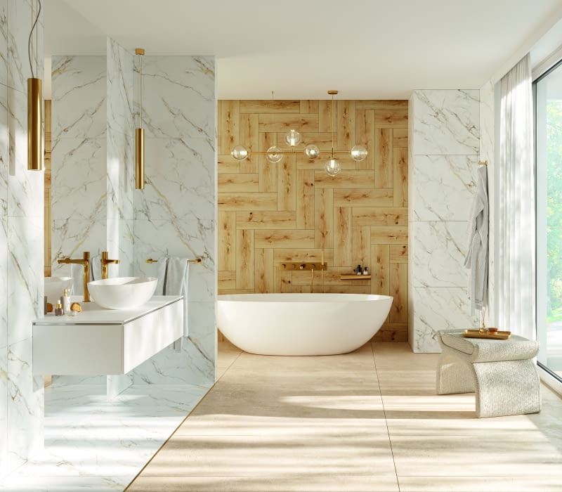 Gres Frenchwood marki Cersanit to propozycja, która zapewnia aranżacji naturalny styl. Płytki drewnopodobne charakteryzują się matową i strukturalną powierzchnią, która potęguje efekt wizualny.