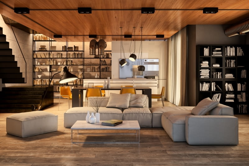 Półki na książki.