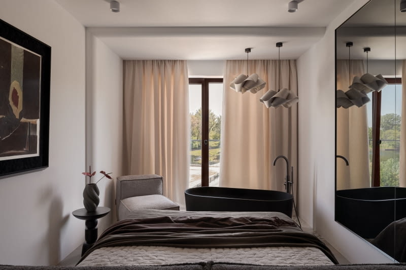 Apartament w Porcie Praskim z widokiem na Wisłę