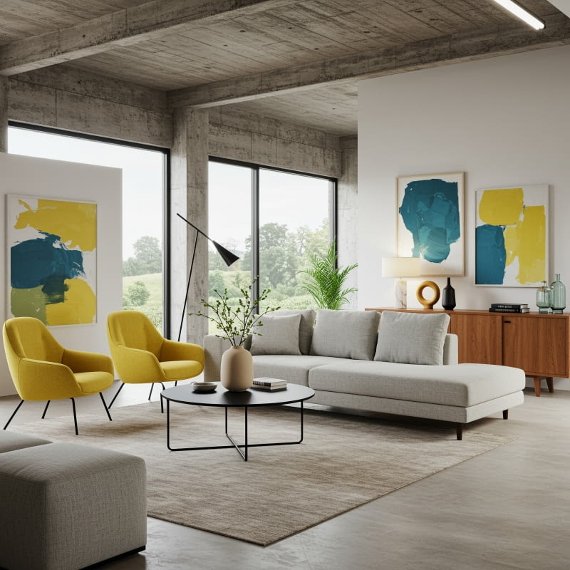 Wnętrza pełne wzorów i kolorów - inspiracje