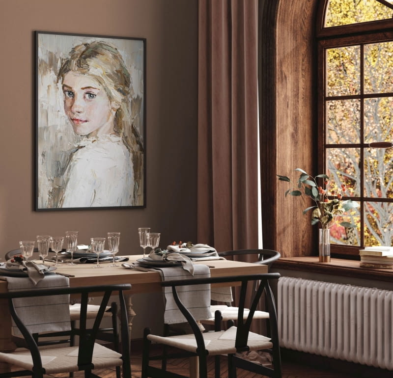 Jesienny salon - przytulna aranżacja wnętrza