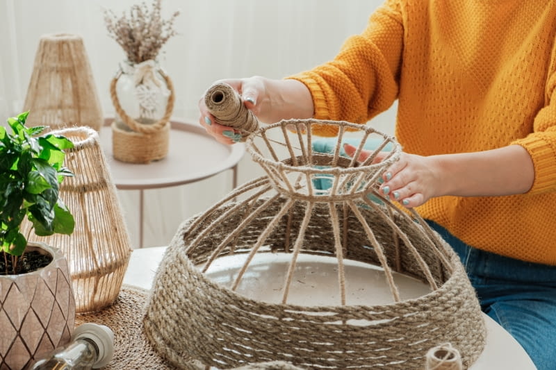 Plecione dekoracje - zrób to sam Plecione dekoracje - zrób to sam