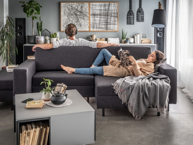 Sofa z 2 pojemnikami Slide Sofa z 2 pojemnikami Slide