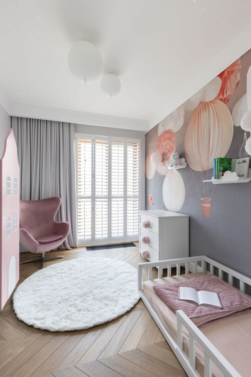 110-metrowy apartament w Warszawie w stylu modern classic