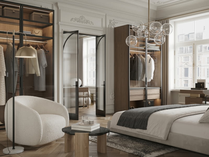 Mieszkanie w beżach i szarościach Mieszkanie w beżach i szarościach