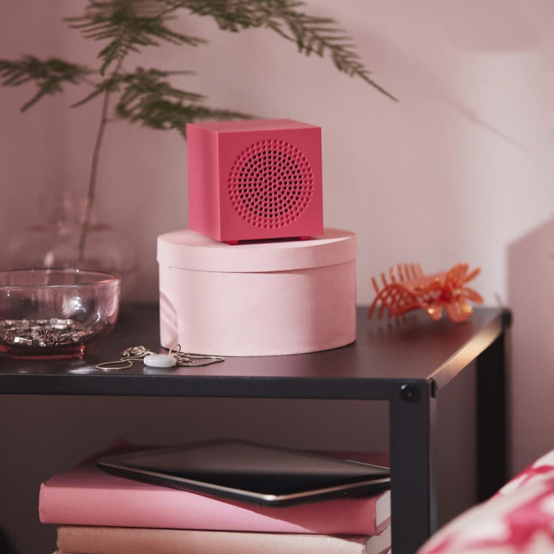 KALLSUP Przenośny głośnik Bluetooth, różowy