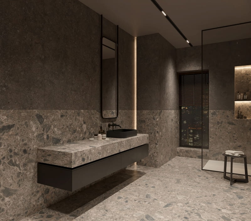 Kolekcja spieków kwarcowych Dekton Pietra Kode marki Cosentino wzmacnia wrażenia wizualne towarzyszące obcowaniu ze śródziemnomorskimi kamieniami naturalnymi. To hołd dla ponadczasowej elegancji.