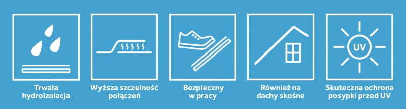 Rozwiązanie W/PET PLUS SBS ma wiele zalet