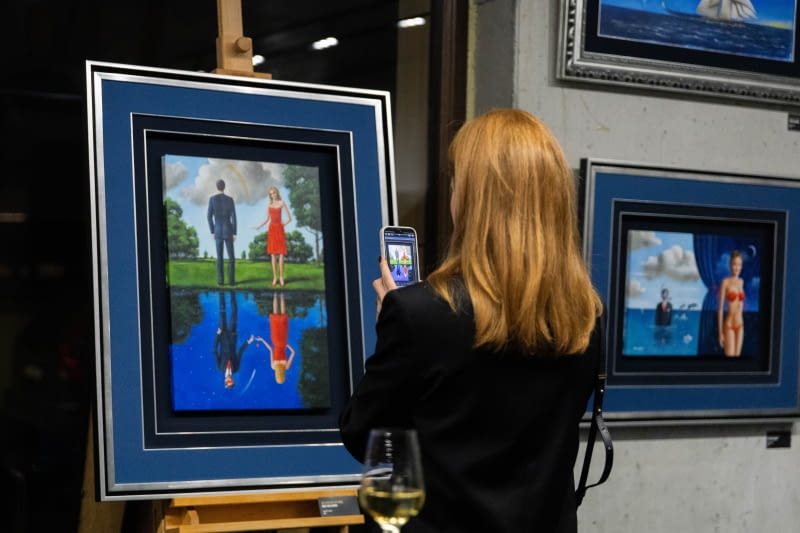 Wernisaż wystawy "Desire" Rafała Olbińskiego w Krakowie