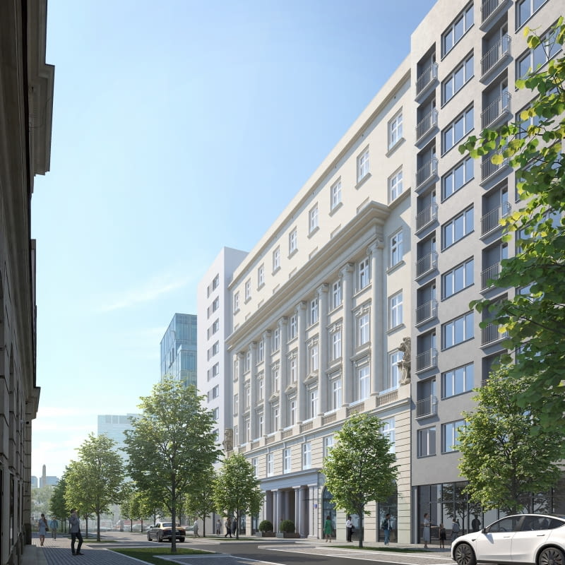 Moniuszki 8 po rewitalizacji - wizualizacja