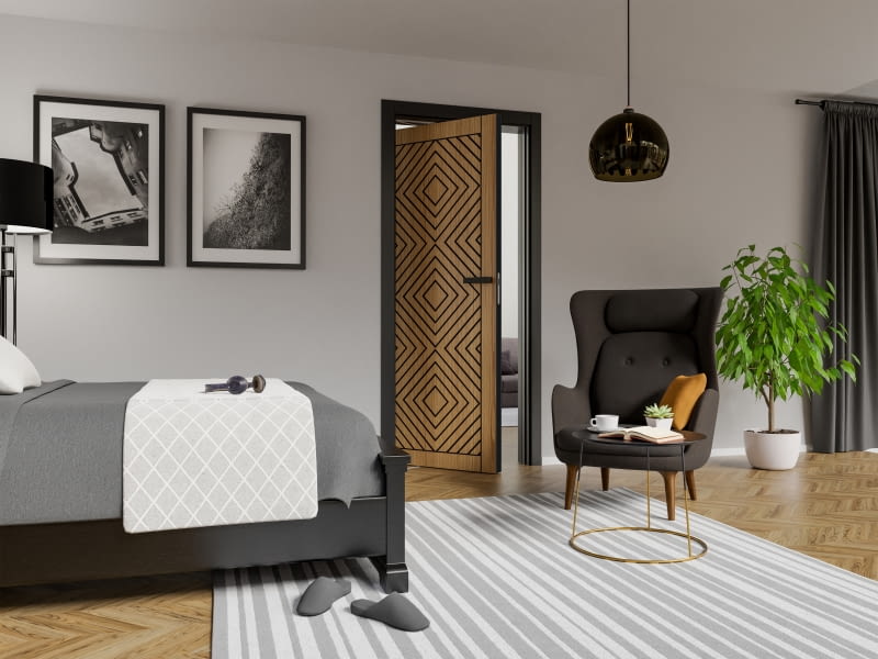 Drzwi pivotowe stosowane we wnętrzach to estetyczny element wyposażenia, który pozwala na tworzenie dowolnych aranżacji.