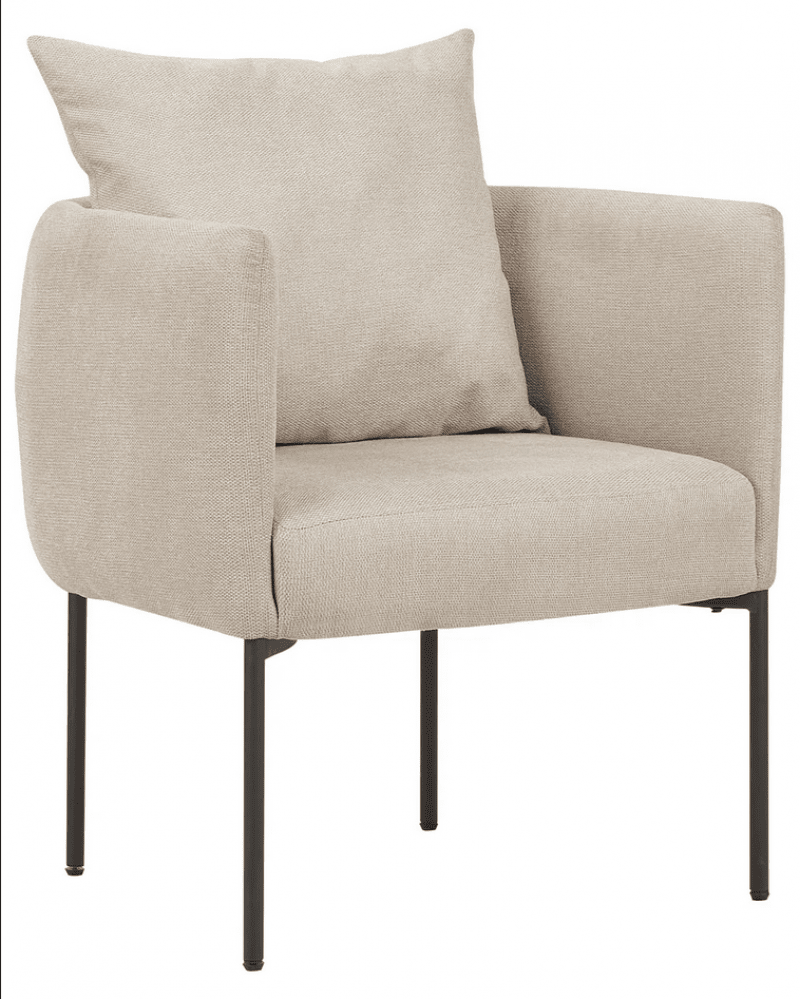 Fotel Malmos, tkanina i drewno, 62 x 62 cm, wys. 68 cm, 89,90 zł, beliani.pl Fotel Malmos, tkanina i drewno, 62 x 62 cm, wys. 68 cm, 89,90 zł, beliani.pl