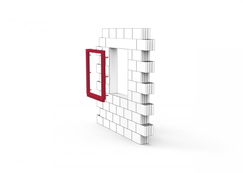 Krok 5 - pozycjonowanie okna w otworze