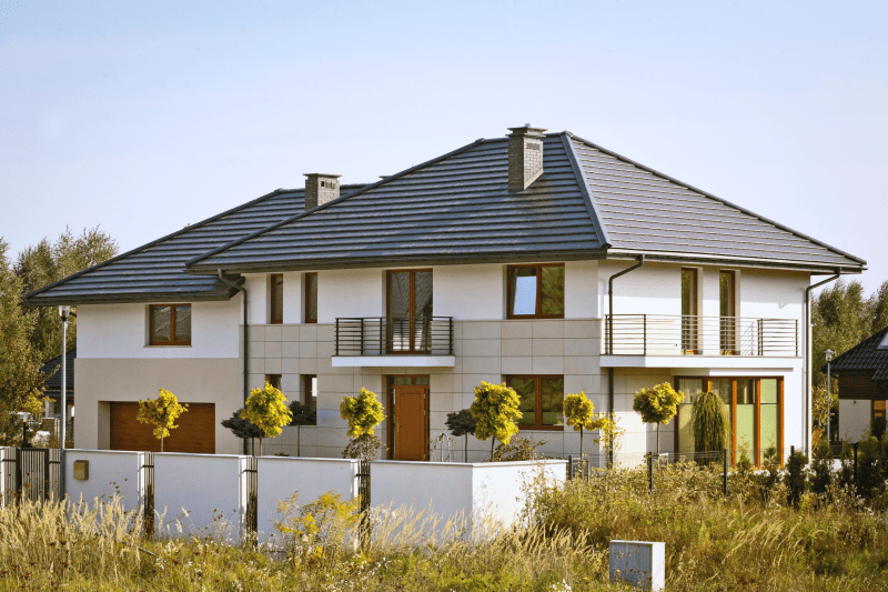 Dachówka ceramiczna Braas Turmalin, kolor antracytowy Dachówka ceramiczna Braas Turmalin, kolor antracytowy