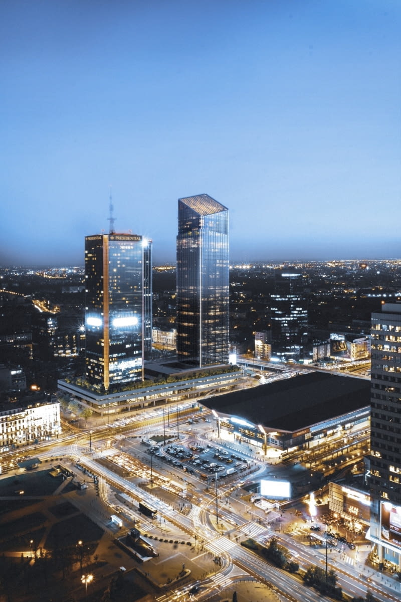 Lilium Tower w Warszawie. Proj. APA Wojciechowski Lilium Tower w Warszawie. Proj. APA Wojciechowski