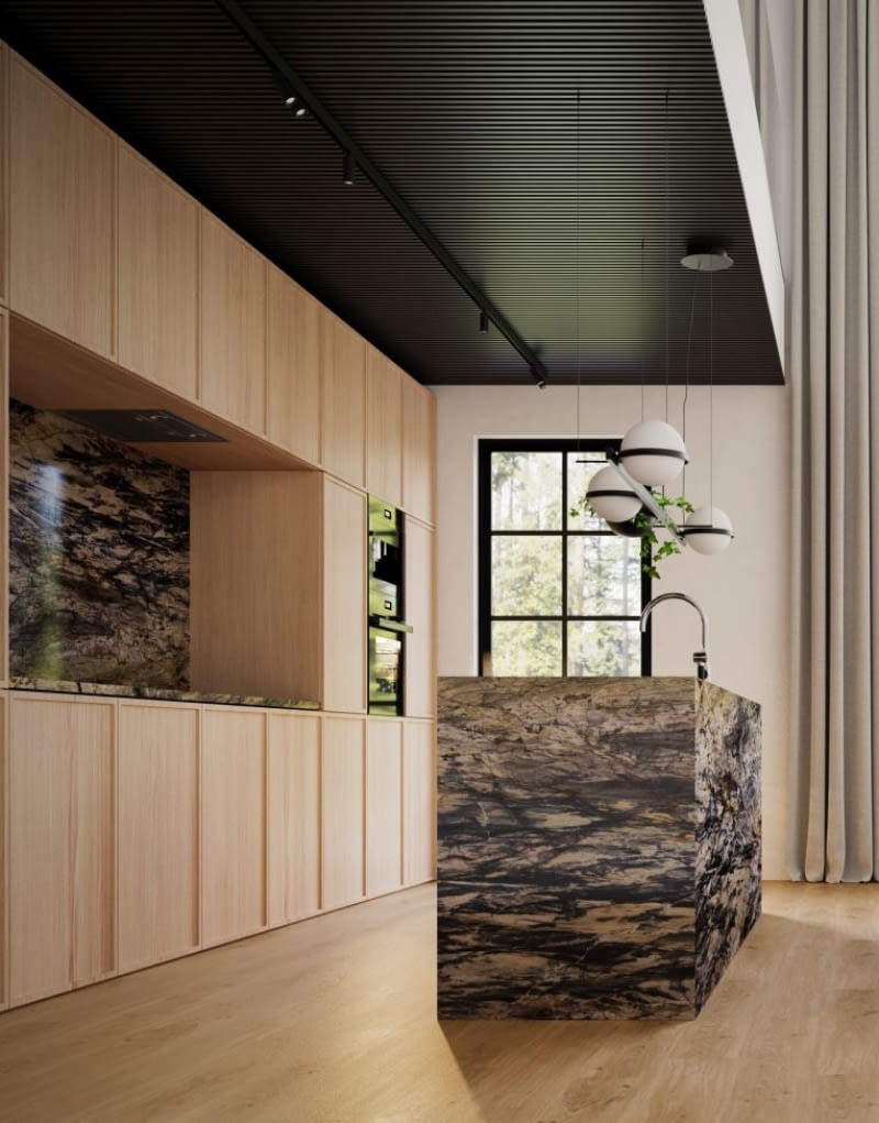 Czarny sufit w aranżacji wnętrz