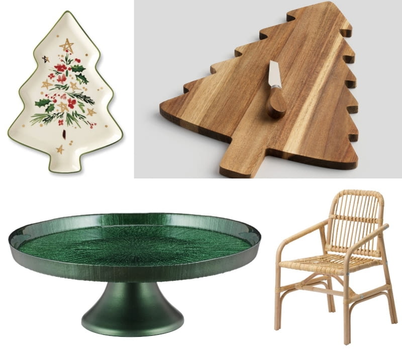 1. Patera Choinka, porcelana, dł. 32 cm, 285 zł, karenski.pl  2. Deska do serwowania Treewood, drewno, 26 x 34 cm, 79,99 zł, home-you.com