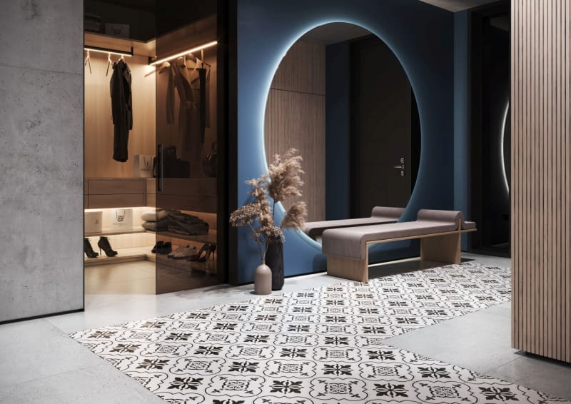 Mozaika na podłodze - inspiracje