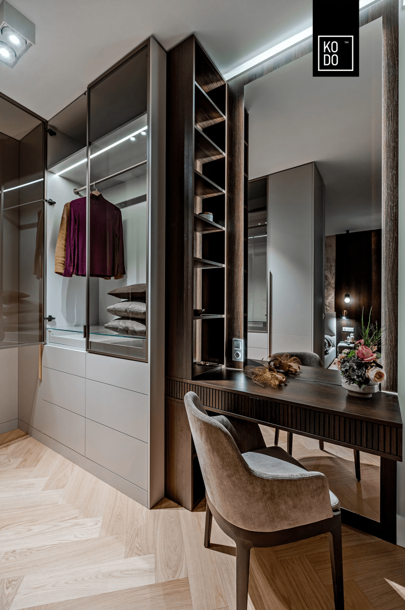 Harmonia inspirowana naturą: 90-metrowe mieszkanie w Warszawie