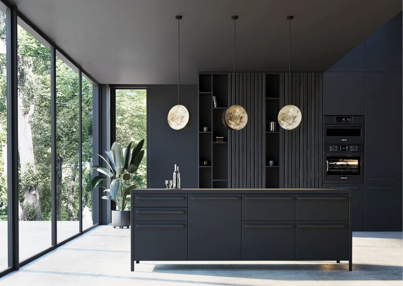 Czarny sufit w aranżacji wnętrz