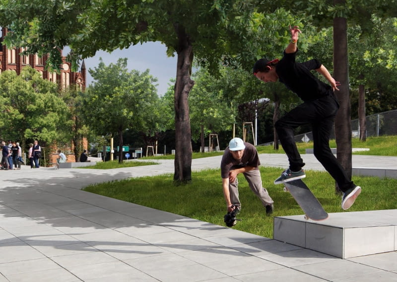 Projektowane zazielenienie Centrum Dialogu Przełomy Projektowane zazielenienie Centrum Dialogu Przełomy