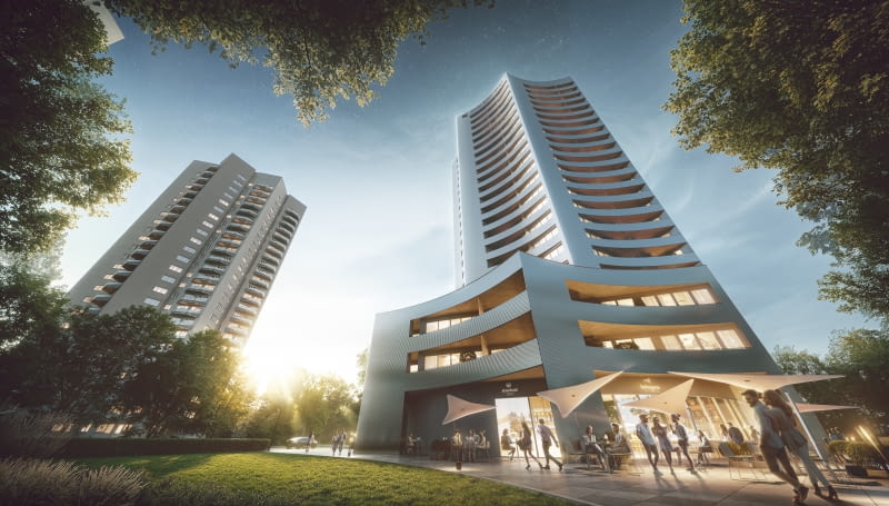 Nowa Gwiazda na osiedlu "Gwiazdy" w Katowicach. Proj. Maciej Franta Nowa Gwiazda na osiedlu "Gwiazdy" w Katowicach. Proj. Maciej Franta