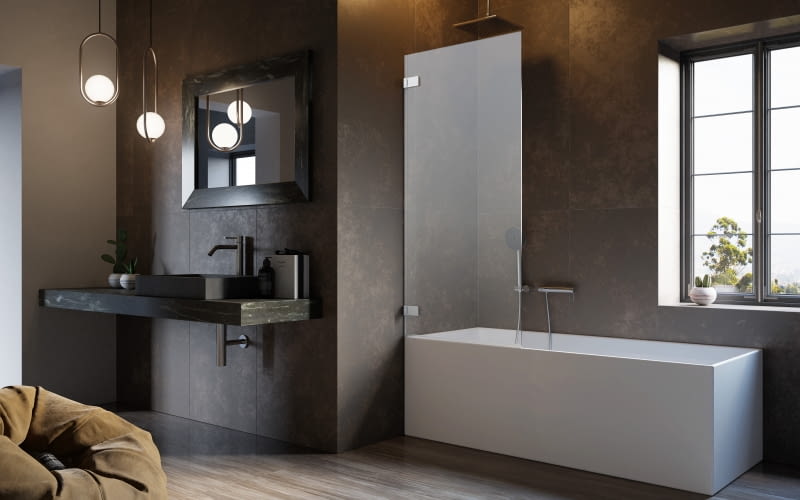 Dzięki parawanowi wanna zyskuje cenną funkcję prysznica. Szeroki wybór modeli daje możliwość dostosowania ich do naszych potrzeb.