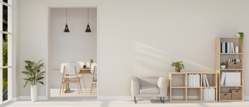 Ślepa ościeżnica, czyli futryna bez skrzydła drzwiowego, pozwala uzyskać pełen efekt wykończeniowy.