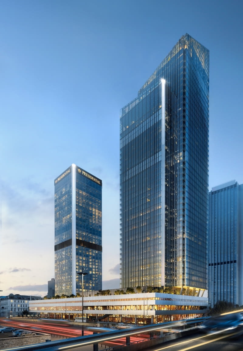 Lilium Tower w Warszawie. Proj. APA Wojciechowski Lilium Tower w Warszawie. Proj. APA Wojciechowski