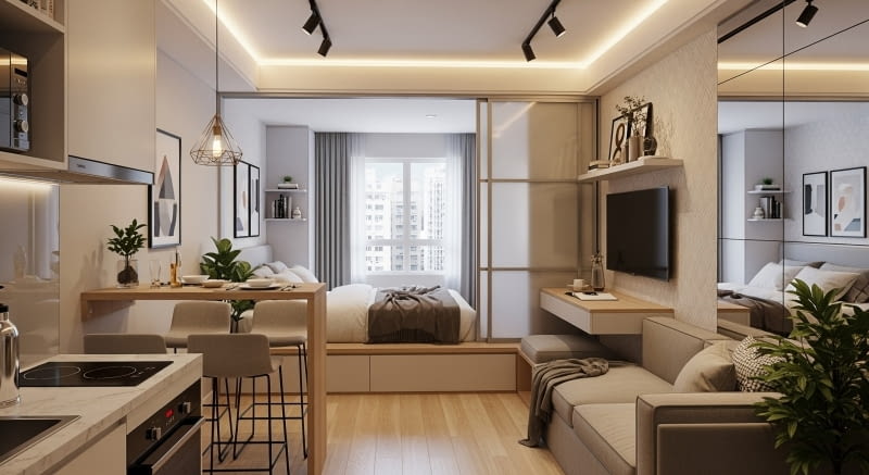 Jasne i przytulne niewielkie mieszkanie