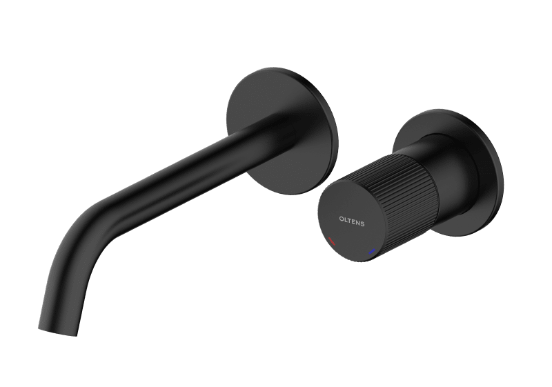 Nowoczesna i minimalistyczna bateria kolorze czarnego matu, Oltens  Hamnes, Oltens