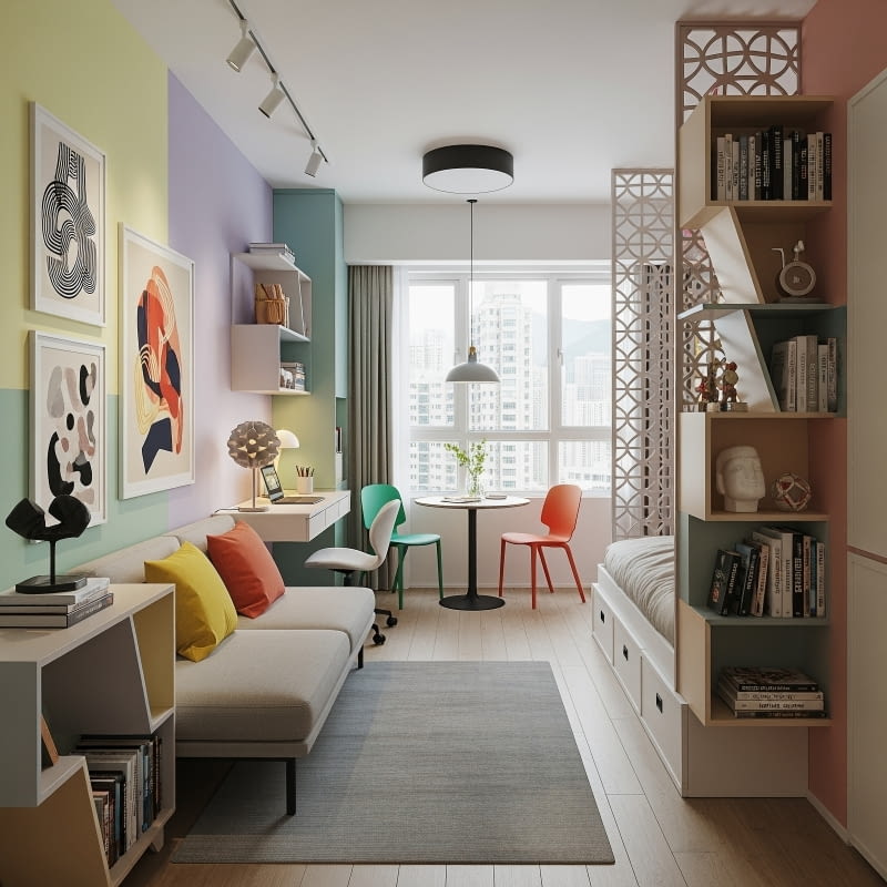 Jasne i przytulne niewielkie mieszkanie