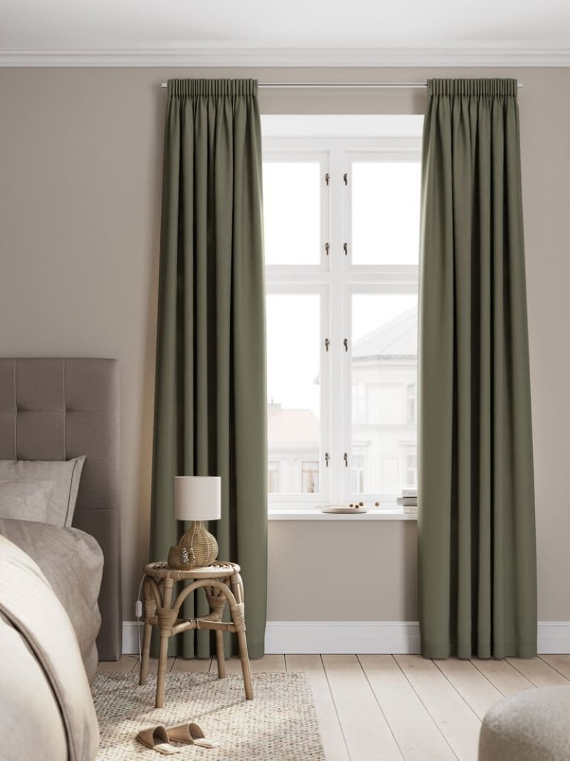 Zasłona przyciemniająca AMUNGEN 1x140x300 zielony Zasłona przyciemniająca AMUNGEN 1x140x300 zielony