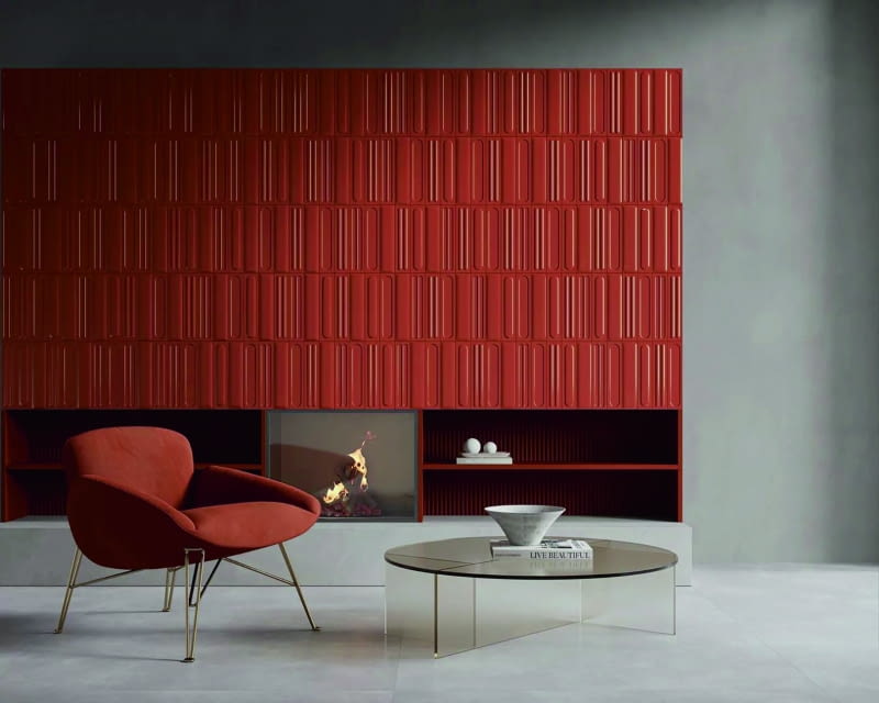 Winna czerwień ceramicznych cegiełek Monpelli Wine Mix (6,5 x 30 cm) nada wnętrzom ciepły, wyrafinowany klimat. Jest idealna do aranżacji w stylu rustykalnym, vintage lub śródziemnomorskim.