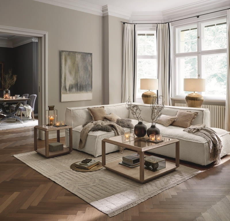 Dywan Bachant, beżowy, 80% wełna, 20% bawełna, 170 x 240 cm, 3209 zł, loberon.pl Dywan Bachant, beżowy, 80% wełna, 20% bawełna, 170 x 240 cm, 3209 zł, loberon.pl