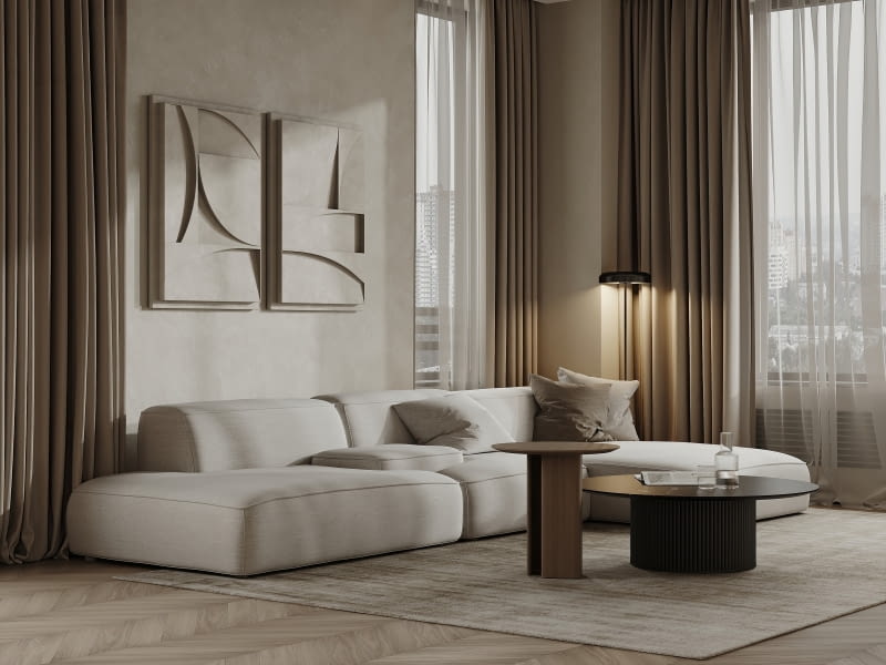 Optyczne powiększenie salonu