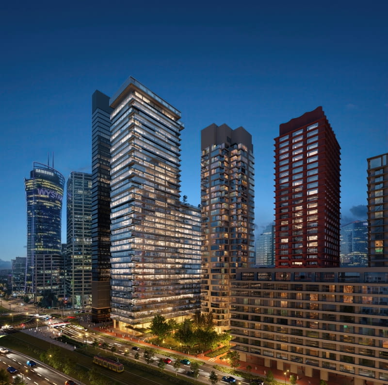 AFI Tower w kompleksie Towarowa22. Proj. JEMS Architekci AFI Tower w kompleksie Towarowa22. Proj. JEMS Architekci