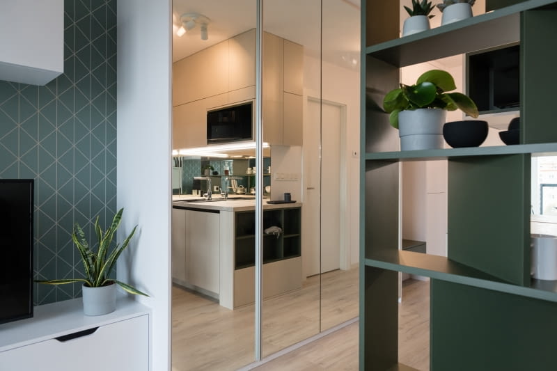 Małe mieszkanie pełne światła