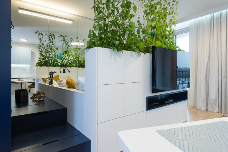 Małe mieszkanie pełne światła