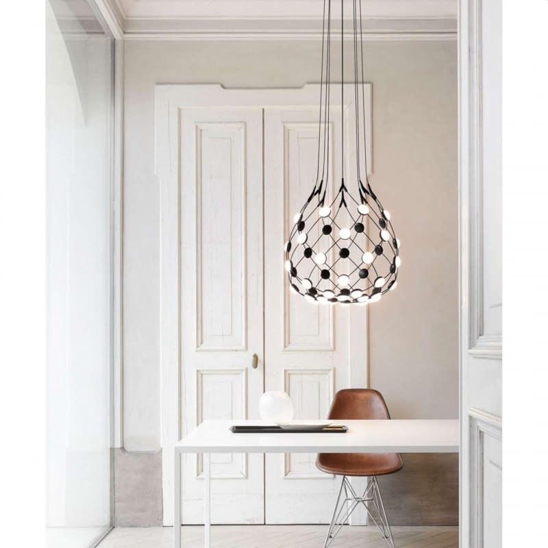 Lampa wisząca Mesh (Luceplan), śr. 55 cm, wys. 55 cm, 6983 zł, andlight.pl Lampa wisząca Mesh (Luceplan), śr. 55 cm, wys. 55 cm, 6983 zł, andlight.pl