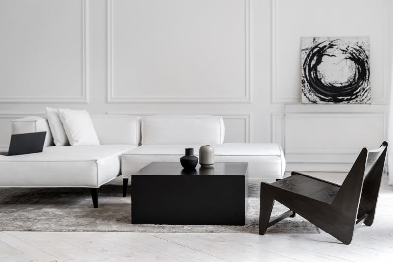 Mieszkanie w czerni i bieli