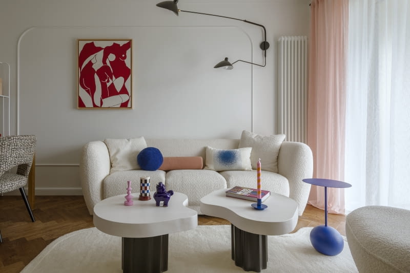 Mieszkanie, na warszawskiej Woli, które czaruje formą i kolorem Mieszkanie, na warszawskiej Woli, które czaruje formą i kolorem