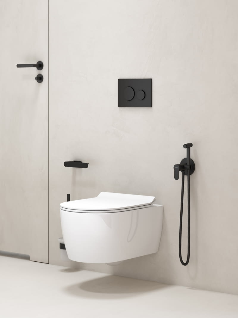 NOSTRIS BLACK bateria podtynkowa bidetowa NOSTRIS BLACK bateria podtynkowa bidetowa